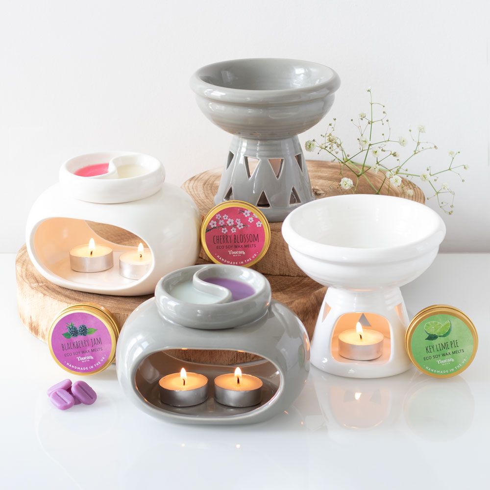 Off White Double Oil/ Wax melt Burner