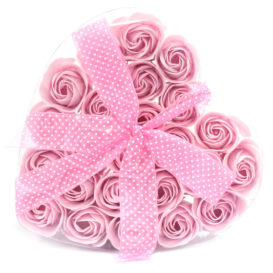 24 Flower Bath Melts- Heart Gift Box