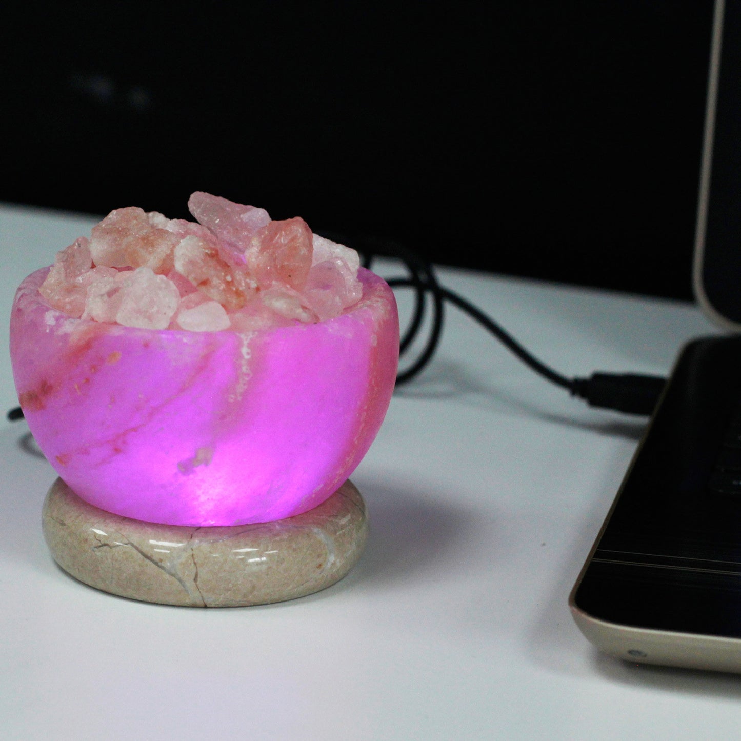 USB Fire Bowl Multicolour Himalayan Salt lamp
