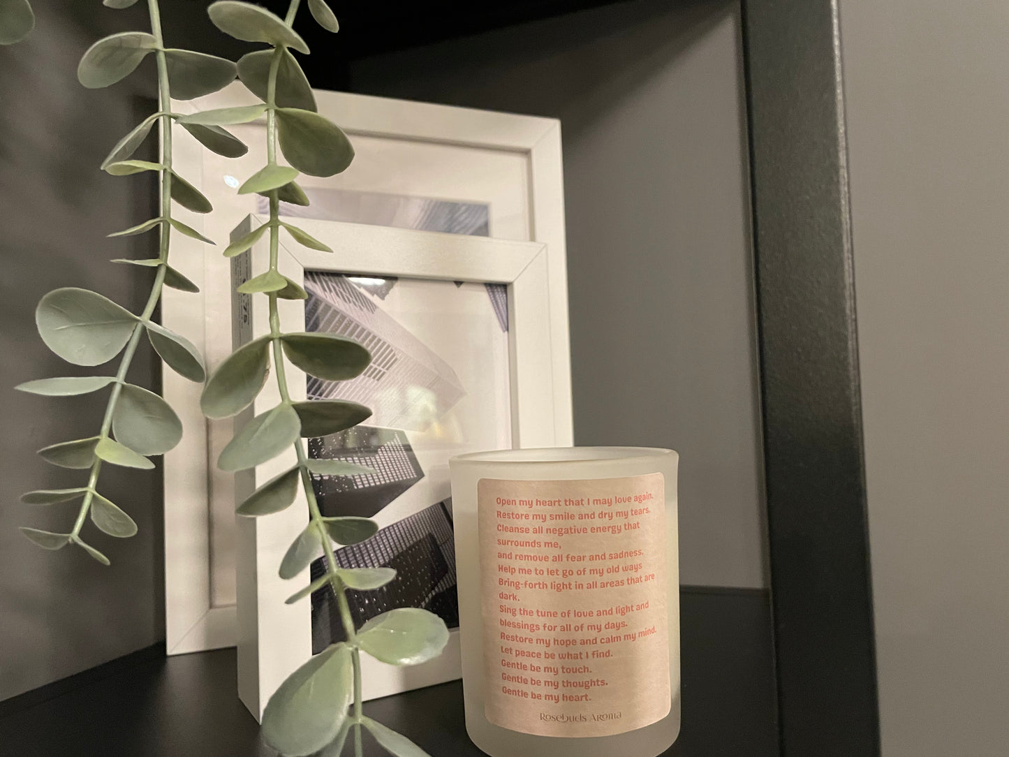 Crystal Manifestation Prayer Candle