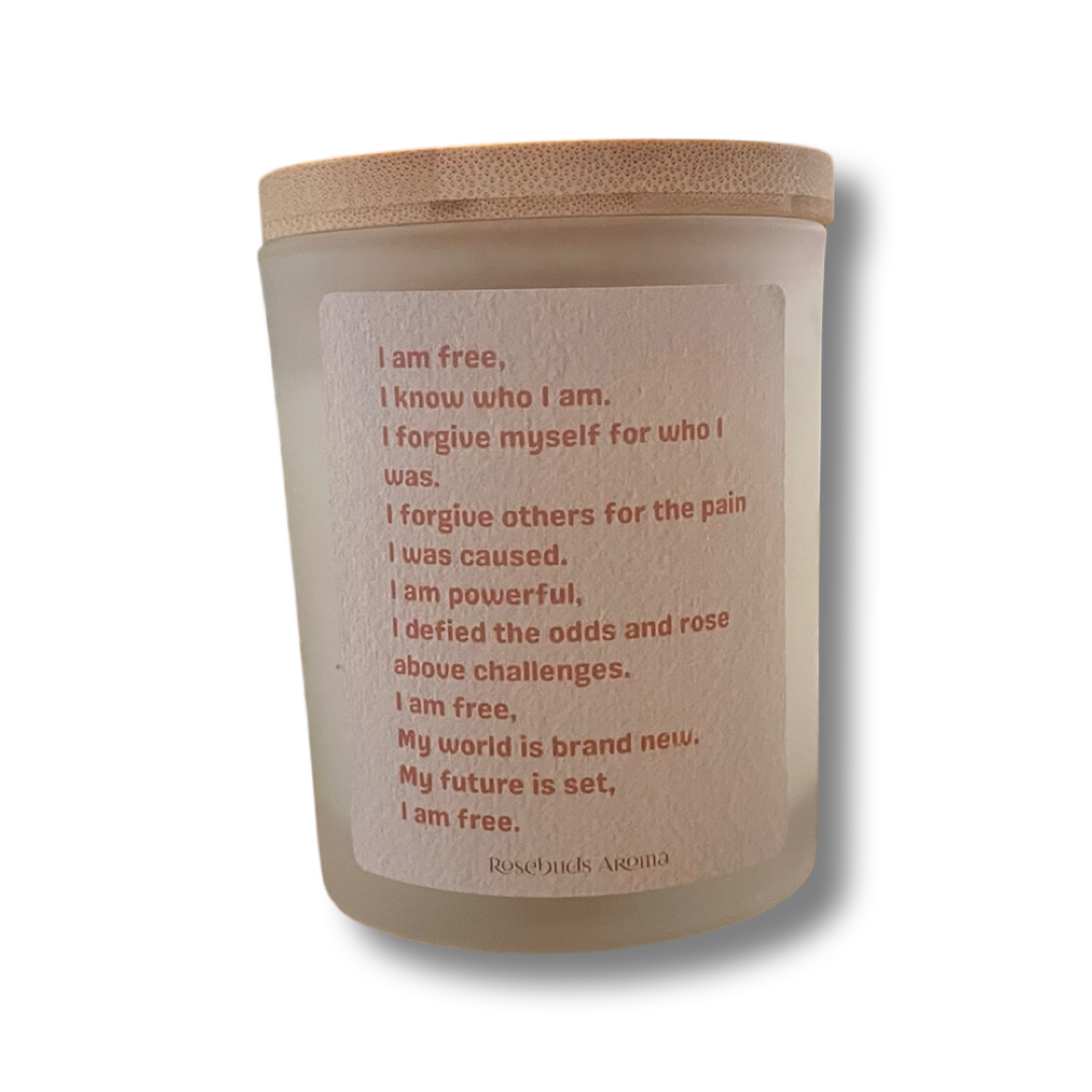 Crystal Manifestation Prayer Candle