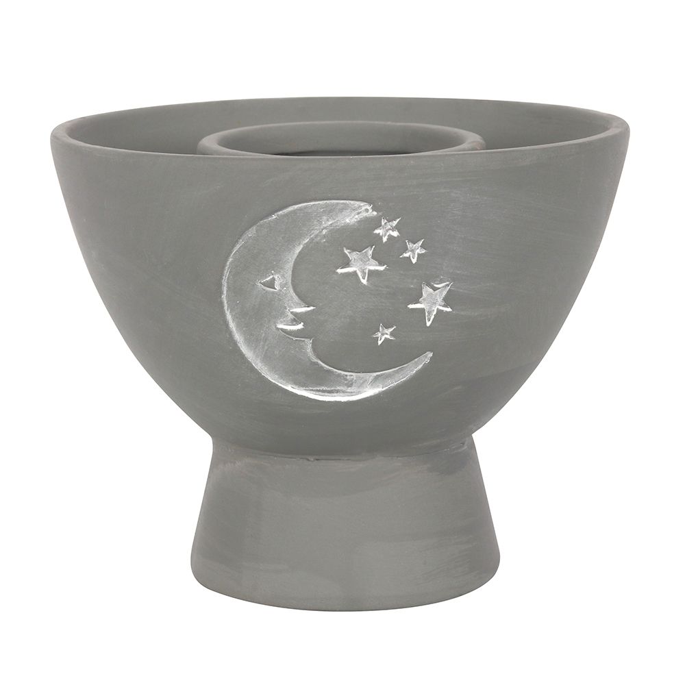 Grey Moon Terracotta Smudge Bowl